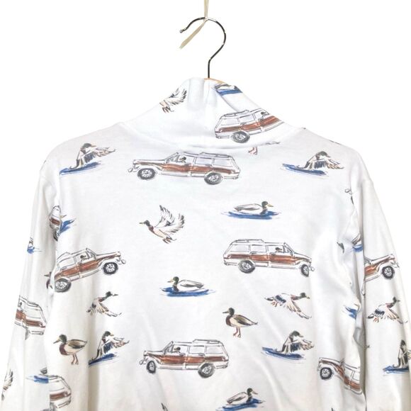 Smockingbird Ducks And Trucks Print All Over Turtleneck Sweatshirt Boys Size 8 - Picture 4 of 10
